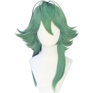 Anime Cosplay Wigs LOL Heartsteel Ezreal Green 50 cm Long Straight Synthetic Hair Halloween Party Ac