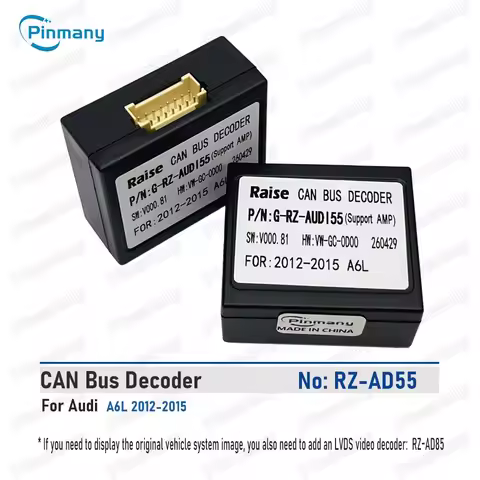 Pinmany Car CAN Bus Decoder protocol box Android Head unit Adapter For Audi TT A3 A4 A6 S4 Q2 Q3 Q5 