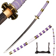 Sword fort Sharp Carbon Steel Roronoa Zoro Kikoku Sword Real Metal Handmade Full Tang Katana Anime C