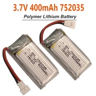 7V 400mAh Lipo Battery For Hubsan X4 H107 H107L H107D JD385 JD388 RC Drone Parts 752035 3.7v Recharg