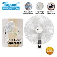 TOYOMI 16inch Wall Fan with Pull Cord [FW 4517] - Official TOYOMI Warranty 1 Year Warranty