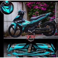 Tem Exciter 150 Y15ZR Áo Full Đen MSX1410 - AN Stickers