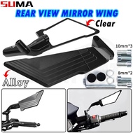 Side Mirror Horus Winglet Full Alloy 28cm Large Adjustable Mirror Mount Walang Grado Clear Lens 2025