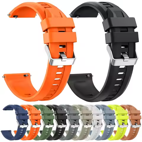 22mm Replacement Silicone Strap For TicWatch Pro 3 Ultra Watch Band GPS/LTE for Ticwatch Pro S S2 E2
