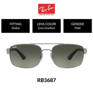 Ray-Ban False Men Global Fitting Sunglasses (58mm) RB3687 004/71