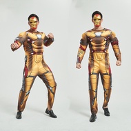 Cosplay Iron Man Hero Adult Yellow Steel Batman Captain America Adult Muscle Costume Male