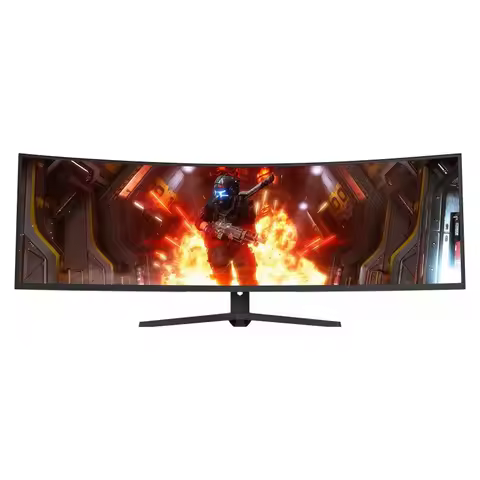 49 Inch 1500R Curved Gaming Monitor 5120x1440 Ultra Wide 120Hz 180Hz 240Hz PC Desktop Display Suppor
