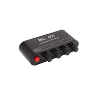 4-channel mini audio line mixer, 4 in 1 out stereo mixer 3.5mm input, low noise DC 5V within DJ