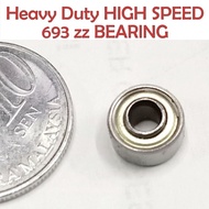 693 zz rs 3x8x4mm High speed Quality BEARING METAL SHIELDED COVER Ball Miniature SKATEBOARD SCOOTER 