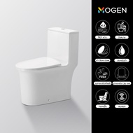 MOGEN MOS66(ECO) โถสุขภัณฑ์ชิ้นเดียว (ฝา Slow Close) FLUSH SENSOR สีขาว