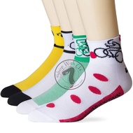 (Clearance) Cycling Socks / Stoking Basikal / Coolmax Socks / Tour de France Jersey Color Socks