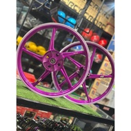 AJI RACING WHEELS STRIKE Y15 Y16 ( 4 SCREW DEPAN ) / Y125Z Y125ZR LC 5S V8 FI | SPORT RIM | VIOLET P