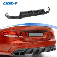 Carbon Fiber Car Rear Bumper Lip Diffuser For Benz E Class W212 E63 E260 E300 E400 E63S AMG 2014 201