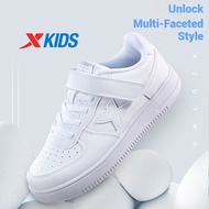 XTEP Children Sneakers Little white Shoes Velcro Casual Sports Shoes