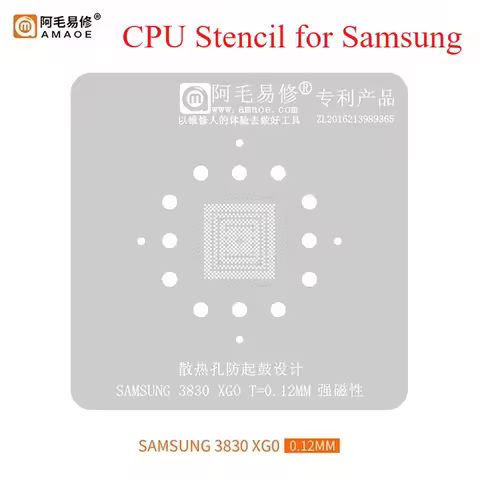 AMAOE For Samsung A21S 3830 CPU XG0 Chip BGA Reballing Stencil Tin Planting Exynos 1480 E8845 1580 7