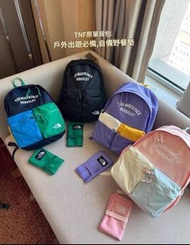 韓版北面 THE NORTH FACE 戶外登山拼色防水雙肩背包 兒童學生背囊 野餐墊 905