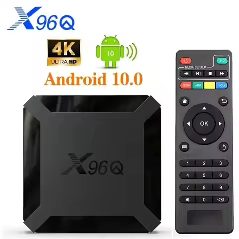 2026 X96Q Smart TV Box 2.4G WIFI Set Top Box Android 10.0 Media Player Allwinner H313 Quad Core Smar