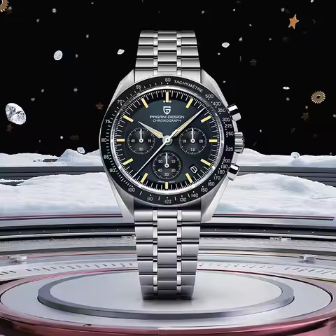 PAGANI DESIGN PD1701 Tribute to CK2998 Moon Watch Retro Quartz Watch For Men AR Sapphire crystal Spo