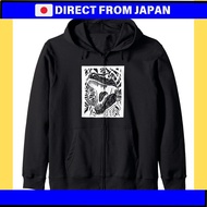 Dinosaur fossil, prehistoric dinosaur zip-up hoodie