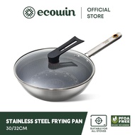 Ecowin Non Stick Pan Stainless Steel Wok Starlight Cookware Suitable Induction