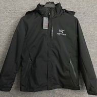 Arcteryx เปลือกแข็ง3-In-1กันลมกันน้ำ Jaket Daki Gunung กลางแจ้งที่ถอดออกได้สำหรับคู่รัก