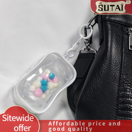 💖【Lowest price】SUTAI กล่องใส่ของโปร่งใสสำหรับโชว์ตุ๊กตากระเป๋าปริศนากล่องพวงกุญแจกระเป๋ากระเป๋าใส่ตุ