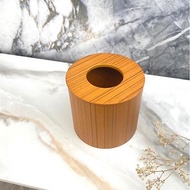 實木 柚木 桌上用 桌上型垃圾桶 孔洞型 有蓋子 質感 簡約 3公升