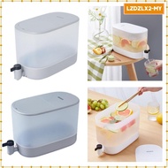 [Loviver] Drink Dispenser for Fridge, Container for Party, 4L Cold Water Pitcher Lemonade Stands Juice Jug with Spigot