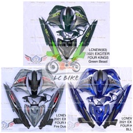 LC135 V2 V3 V4 V5 V6 V7 VIETNAM 2021 EXCITER THE FOUR KING BODY COVER SET  TANAM STICKER