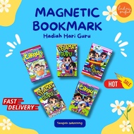 MAGNETIC BOOKMARK HARI GURU | PENANDA BUKU BERMAGNET | HADIAH HARI GURU | PENANDA BUKU