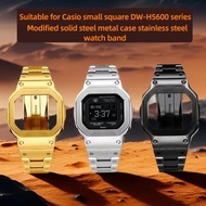 DW-H5600 Modified metal bezel watchband For Casio small square dw-h5600mb men watch Chain case stain