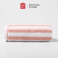 MINISO Handuk Bath Towel Cotton Bulu Karang Klasik Bergaris Polyester handuk lembut penyerapan air c