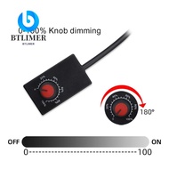 BTLIMER Led Dimmer Switch, Power Driver 0-100% Scale Knob Dimmer, High Quality DC 0-10V Mini Low Vol