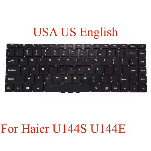 U144 US English Laptop Keyboard For Haier U144S U144E, Hyundai Hybook Plus USA Replacement Keyboards
