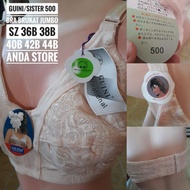 Guini sister Bra mother brocade brocade 500 cup B size 36B 38B 40B 42B 44B jumbo panties