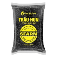 SFARM smoked rice husk 5dm3 | Can Tho Agriculture (Biochar charcoal - Biochar - whole wings)