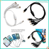 WU 1 to 4 Type-C Extension Cord For Phone Tablets Charging Cable 50cm 19 68in