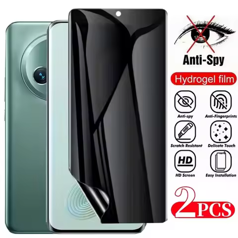 2Pcs Anti-Spy Hydrogel Film For Honor Magic 7 Lite 6 5 Pro X9c X9b Screen Protector For Honor 300 20
