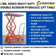 SUPERFORM 350kg, 1.3m Hydraulic Table Truck Multi-function Steel Lift Table Manual Lift Table Scisso