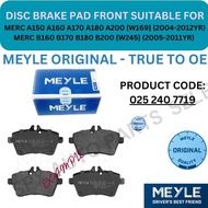 MEYLE GENUINE DISC BRAKE PAD (FRONT) FOR MERC A150 A160 A170 A180 A200 [W169] / B160 B170 B180 B200 