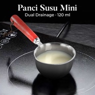 One Two Cups Mini Milk Pan Stainless Steel 410 Dual Drainage - HK1