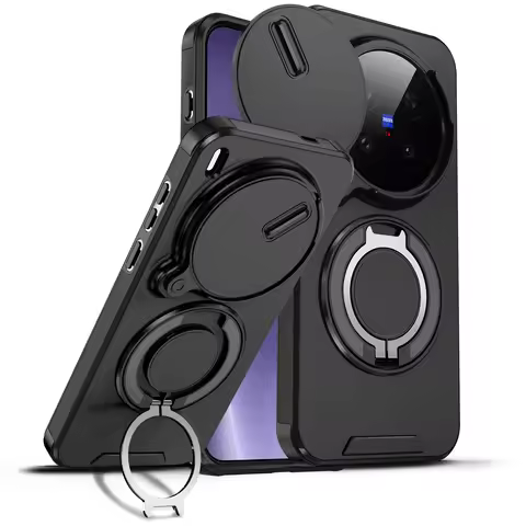 For Vivo X300 Pro Case Vivo X300 Cover Vivo X300 Pro Magnetic Ring Armor Slide Camera Lens Case Mags