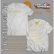 Death Note Anime Disto T-Shirt - Death Note tutorial To Death Concept