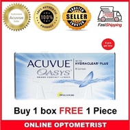 Acuvue Oasys with Hydraclear Plus Biweekly @Buy 1 Box FREE 1 Pcs@ *1-3 Days Shipping Out*
