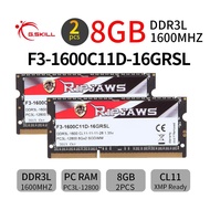 For G.SKILL Ripjaws 16GB Kit (2x8GB) DDR3L 1600MHz PC3L-12800S 1.35V Laptop Memory RAM ZY