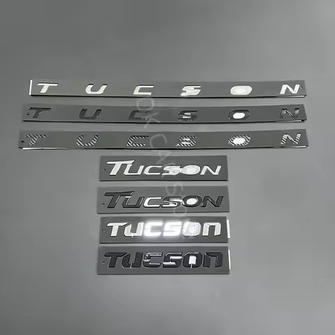 Bright Black TUCSON Emblem Trunk Sticker Rear Sticker For Hyundai TUCSON NLINE Car Styling Hyundai T