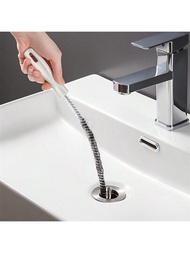 1支排水管清潔刷,家用集髮器,適用於浴缸、廚房水槽、馬桶和其他管道阻塞清潔工具