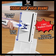 【Automatic】Lazy Mop Hands Free Mop Lantai Pakai Buang Wet Tissue Mop Lantai Viral Flat Mop Household