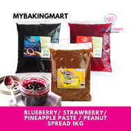 Pineapple / Strawberry / Blueberry Paste / Peanut Spread 1kg - Jem Nenas Inti Tart Nenas Nanas / Bak