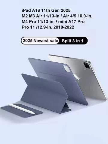 Smart Folio for iPad 10th Generation Case A16 M2 M3 Air 11 iPad Air 5 Case M4 Pro 13 12.9 11 6th 4th